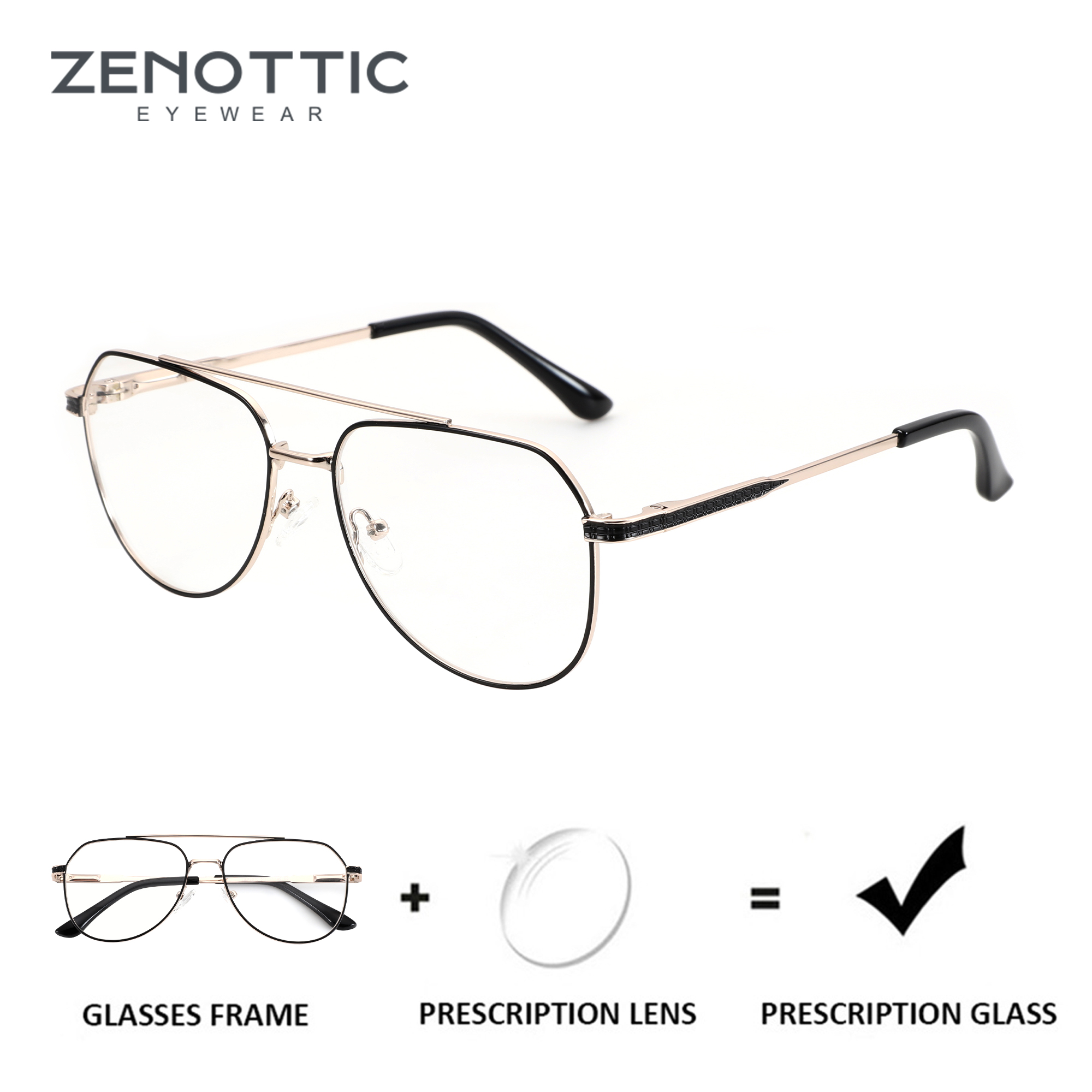 ZENOTTIC  2026 Fashion Aviator - Mens Fashion Reading Glasses ulasan dan harga