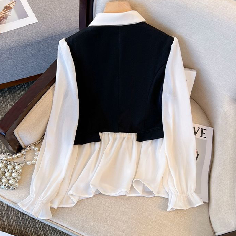Korean Chiffon 2 Pieces Sets S - Polo Shirt Slim ulasan dan harga