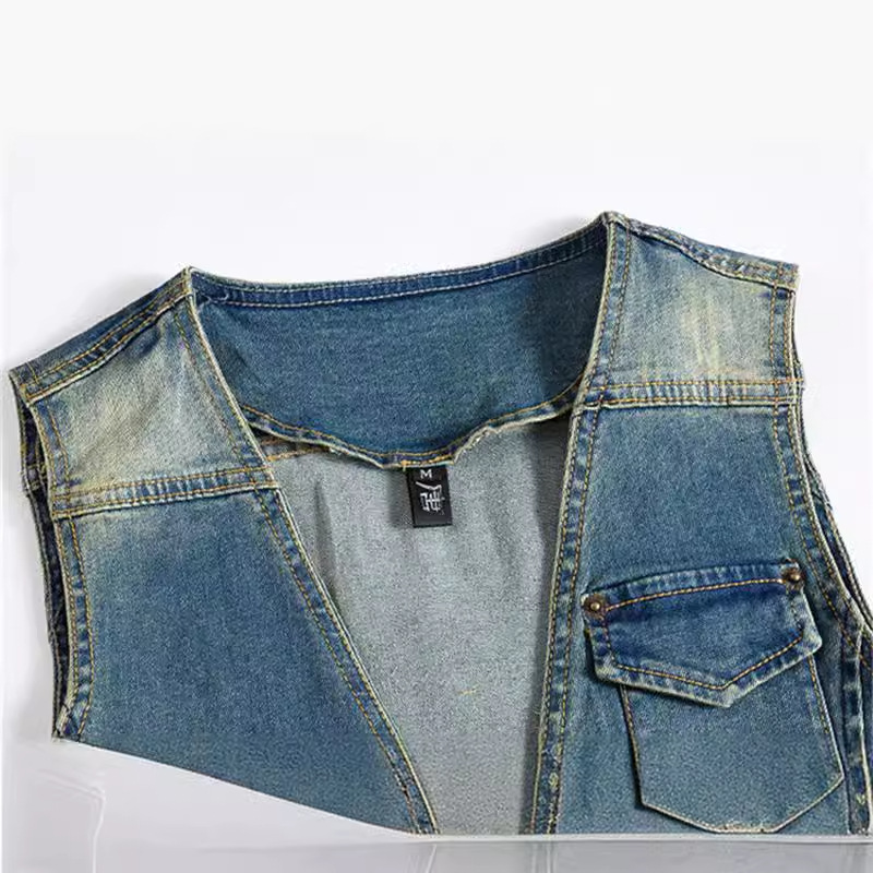 Spring Autumn New Fashion Men' - Men'S Fashion Vest With Jeans ulasan dan harga