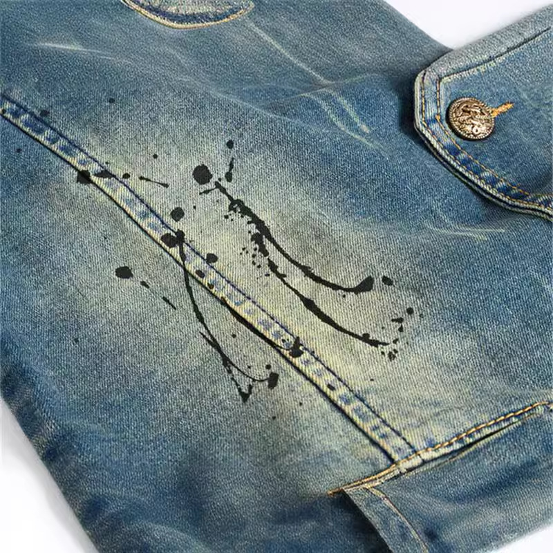Spring Autumn New Fashion Men' - Men'S Fashion Vest With Jeans ulasan dan harga