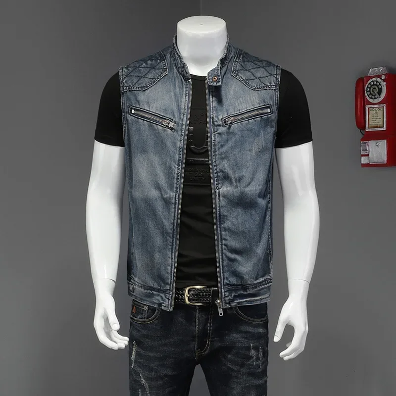 Pop Spring Autumn New Fashion  - Men'S Fashion Vest With Jeans ulasan dan harga