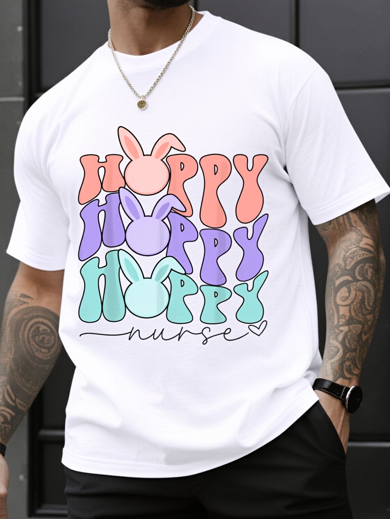 Retro Nurse Easter Hoppy Nurse - Men'S Fashion Easter ulasan dan harga