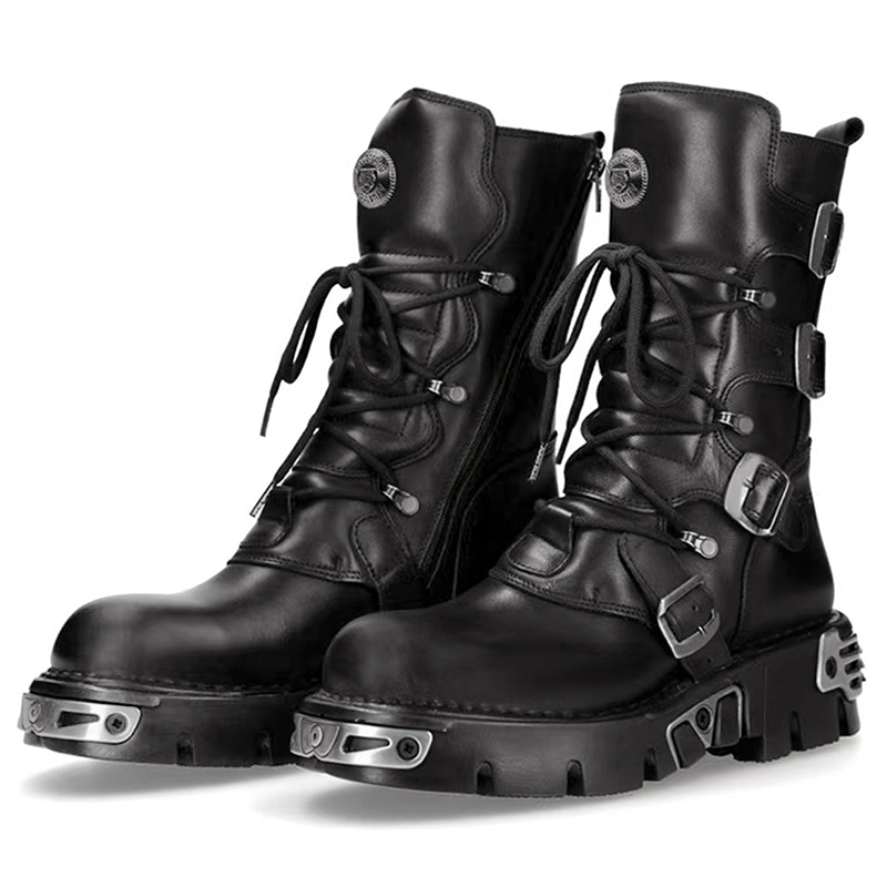 men luxury fashion punk gothic - Fashion Men'S Boots ulasan dan harga