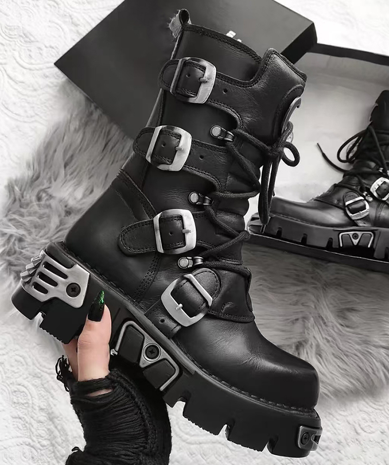 men luxury fashion punk gothic - Fashion Men'S Boots ulasan dan harga