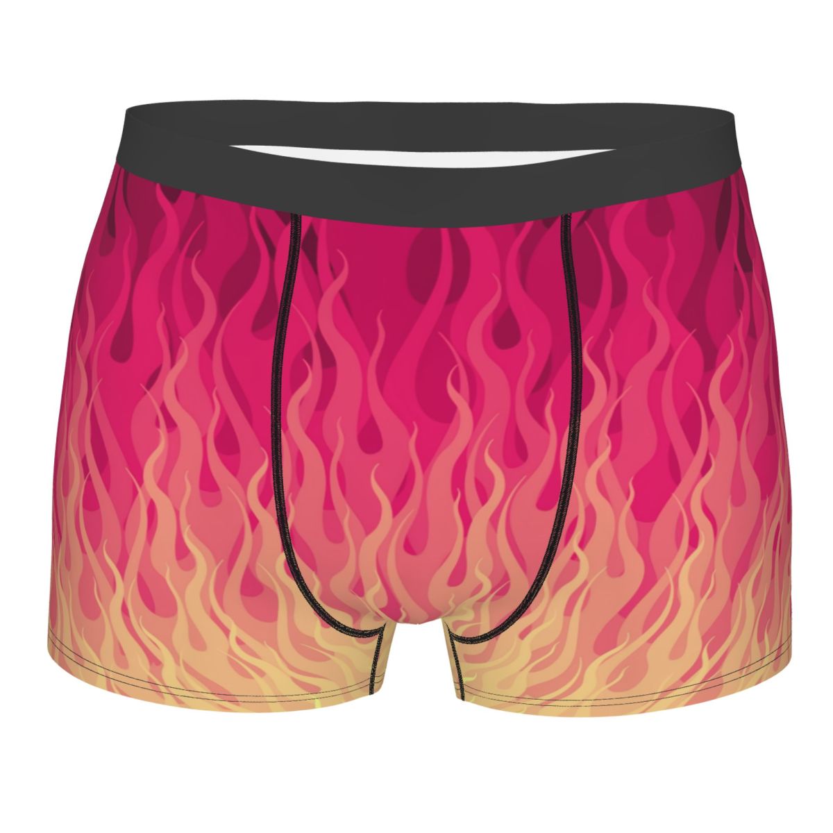 Custom Pink Burning Flames Fir - Men'S Fashion Underwear ulasan dan harga