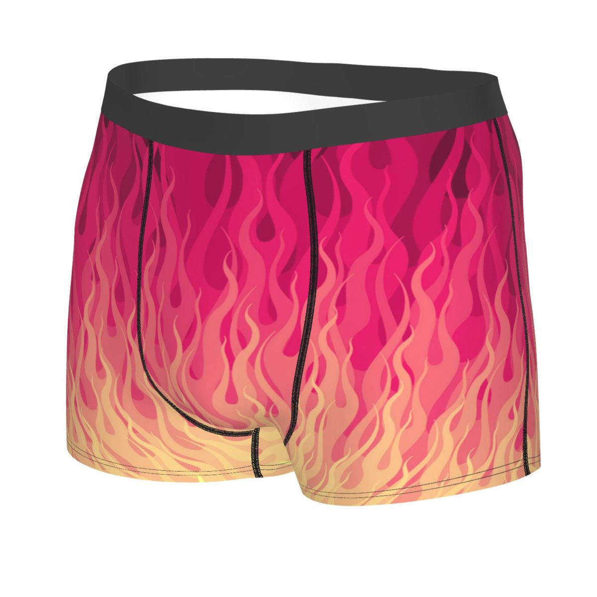 Custom Pink Burning Flames Fir - Men'S Fashion Underwear ulasan dan harga