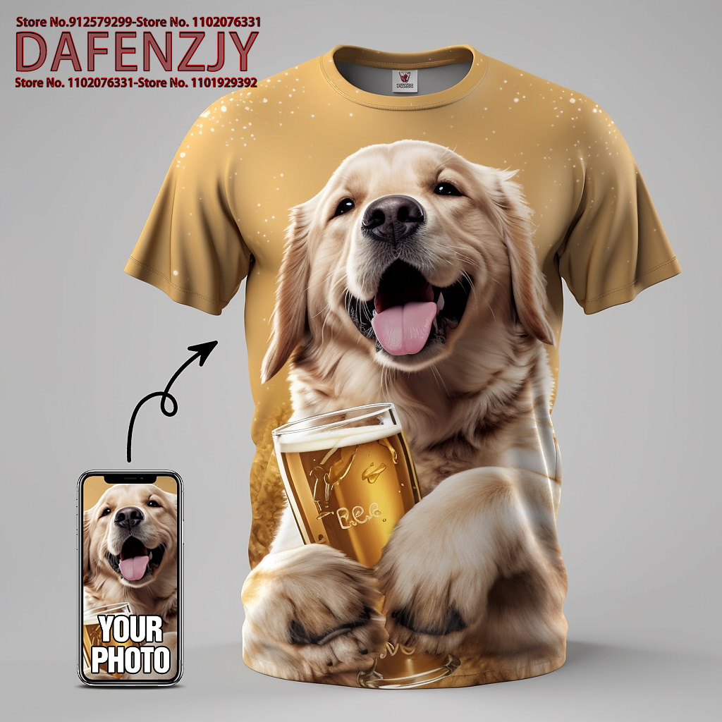 Custom Funny Pet Photo 3D All  - Men Fashion Kids ulasan dan harga