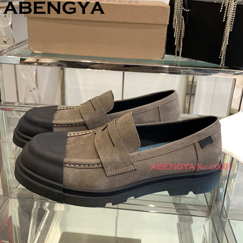 Multicolour Real Leather Thick - Men'S Fashion Loafers Shoes ulasan dan harga