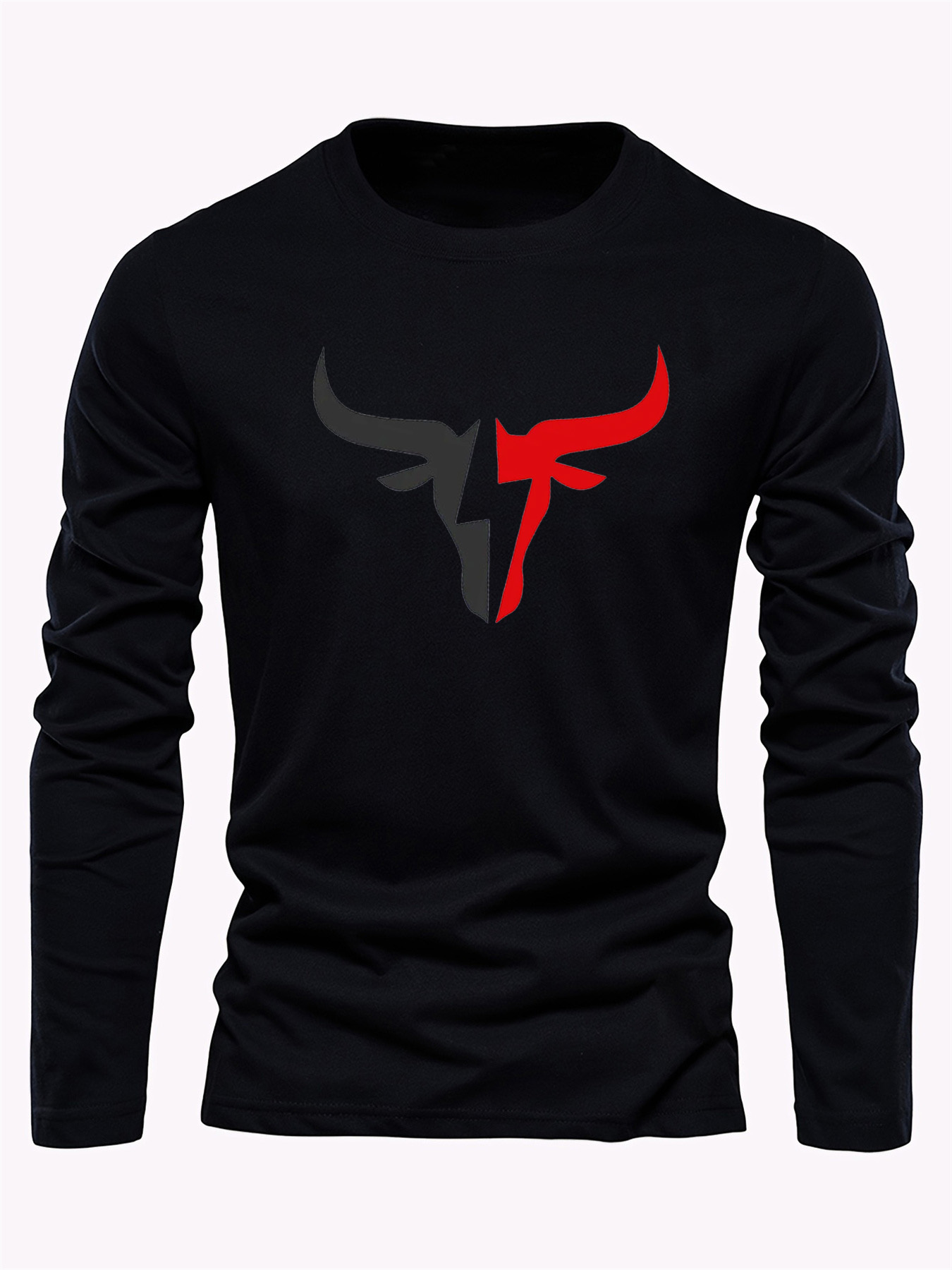 Simple Solid Color Men's Long  - Men'S Fashion T Shirts ulasan dan harga