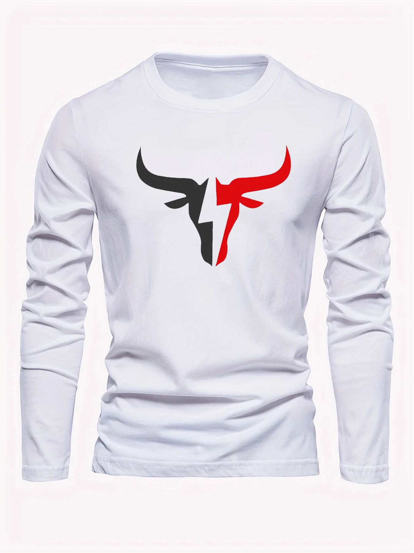 Simple Solid Color Men's Long  - Men'S Fashion T Shirts ulasan dan harga