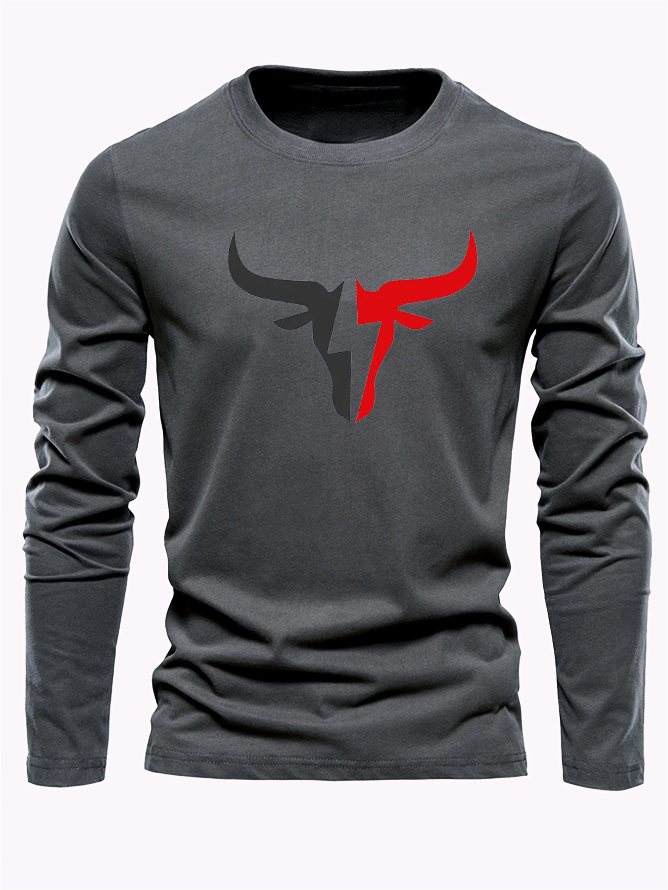 Simple Solid Color Men's Long  - Men'S Fashion T Shirts ulasan dan harga