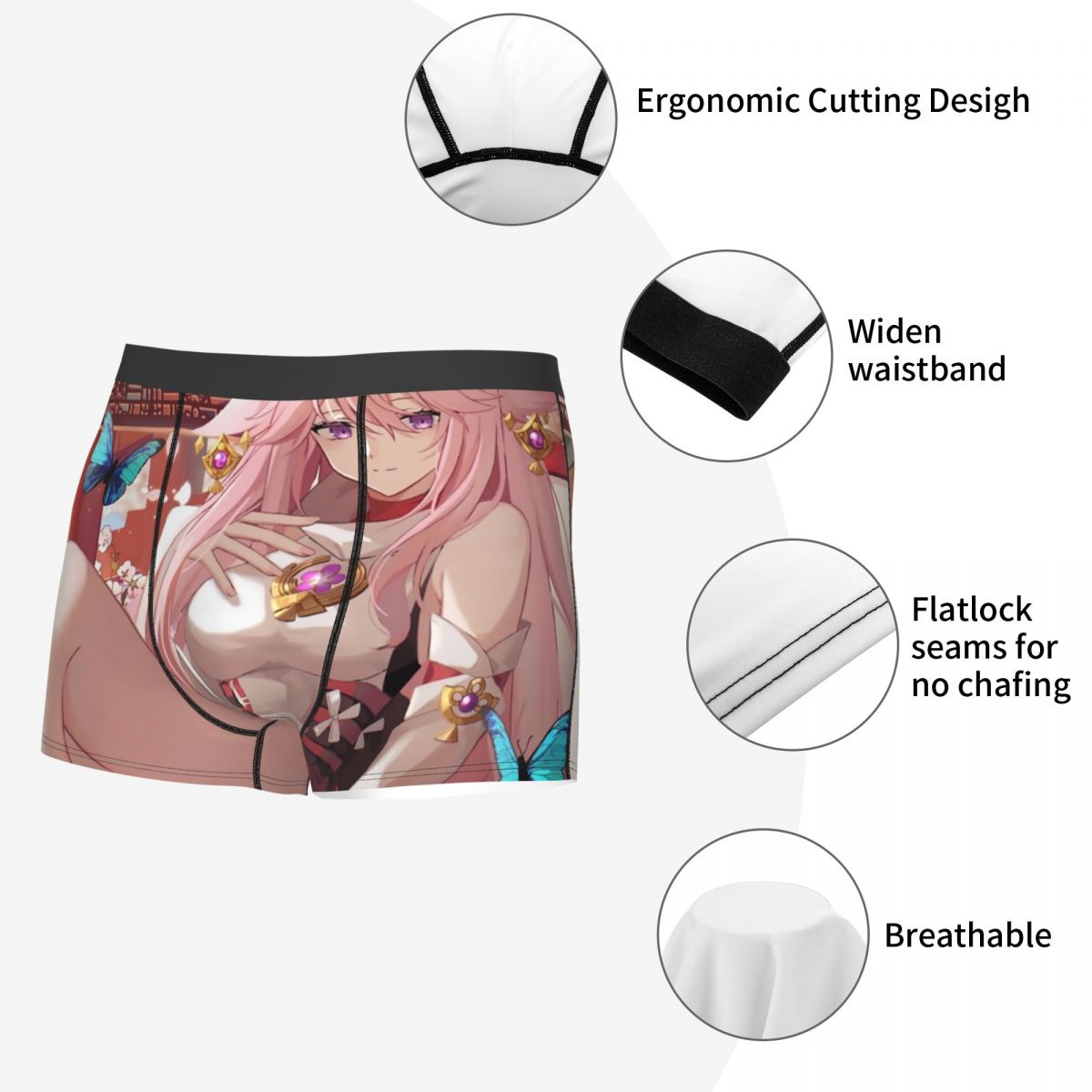 Genshin Impact Yae Miko Boxer  - Men'S Fashion Underwear ulasan dan harga