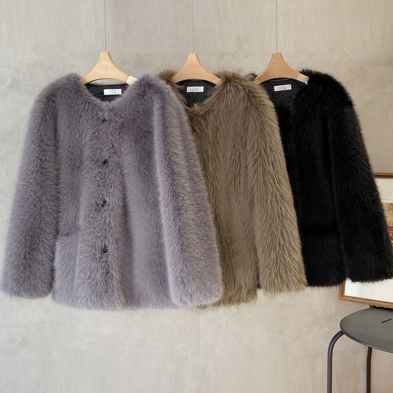 Korean Men's Imitation Fur Coa - Men'S Fashion Light Jacket ulasan dan harga