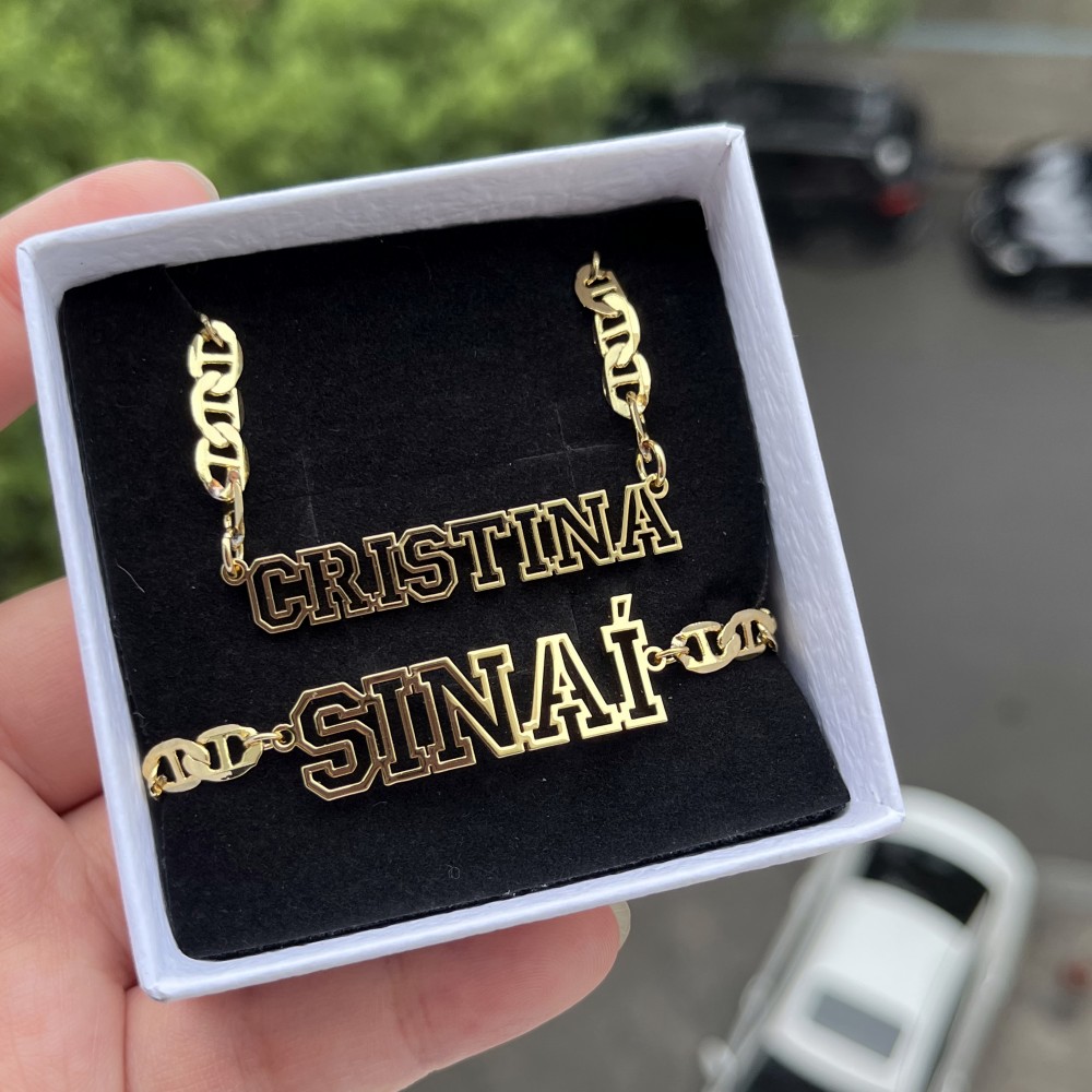 DUOYING Custom Name Hollow Nec - Men'S Fashion Gold Chain ulasan dan harga
