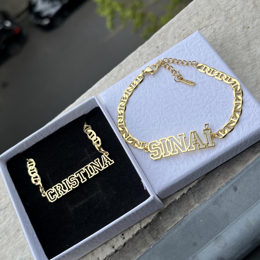 DUOYING Custom Name Hollow Nec - Men'S Fashion Gold Chain ulasan dan harga