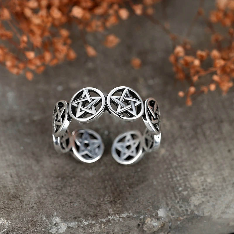 Vintage Star Pentagram Punk Ch - Men'S Fashion Easter ulasan dan harga