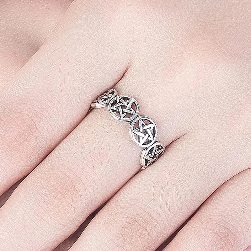 Vintage Star Pentagram Punk Ch - Men'S Fashion Easter ulasan dan harga