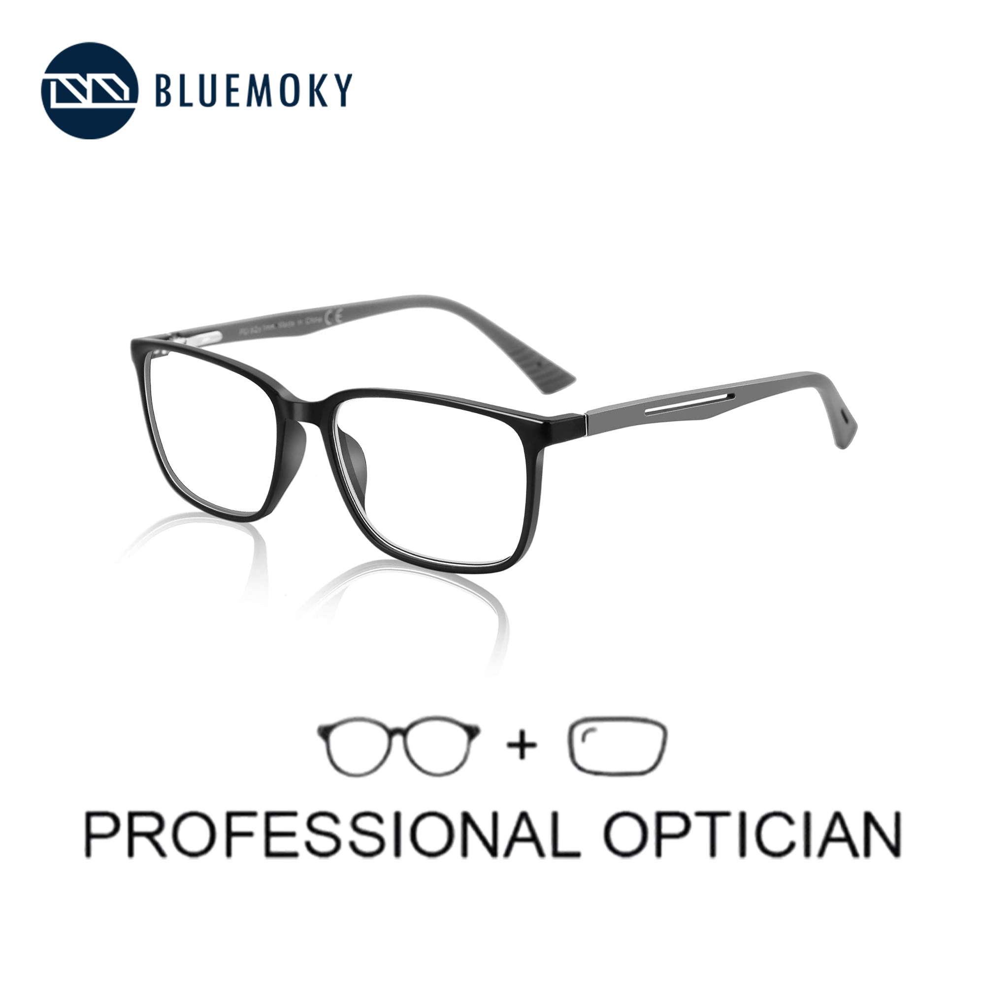BLUEMOKY Rectangle Prescriptio - Mens Fashion Reading Glasses ulasan dan harga