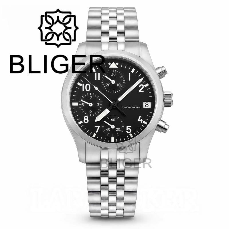 BLIGER Full Black Brushed 38mm - Men'S Fashion Jewelry ulasan dan harga