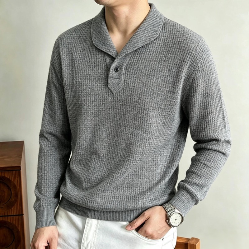 New Men's Long Sleeve Polo Shi - Polo Shirt Slim ulasan dan harga