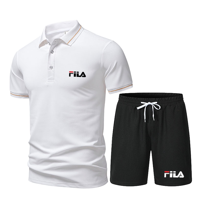 Men's Fashionable 2-Piece Spor - Men'S Fashion Polo ulasan dan harga