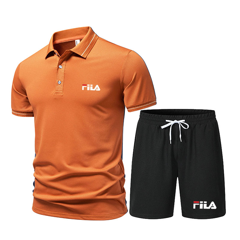 Men's Fashionable 2-Piece Spor - Men'S Fashion Polo ulasan dan harga