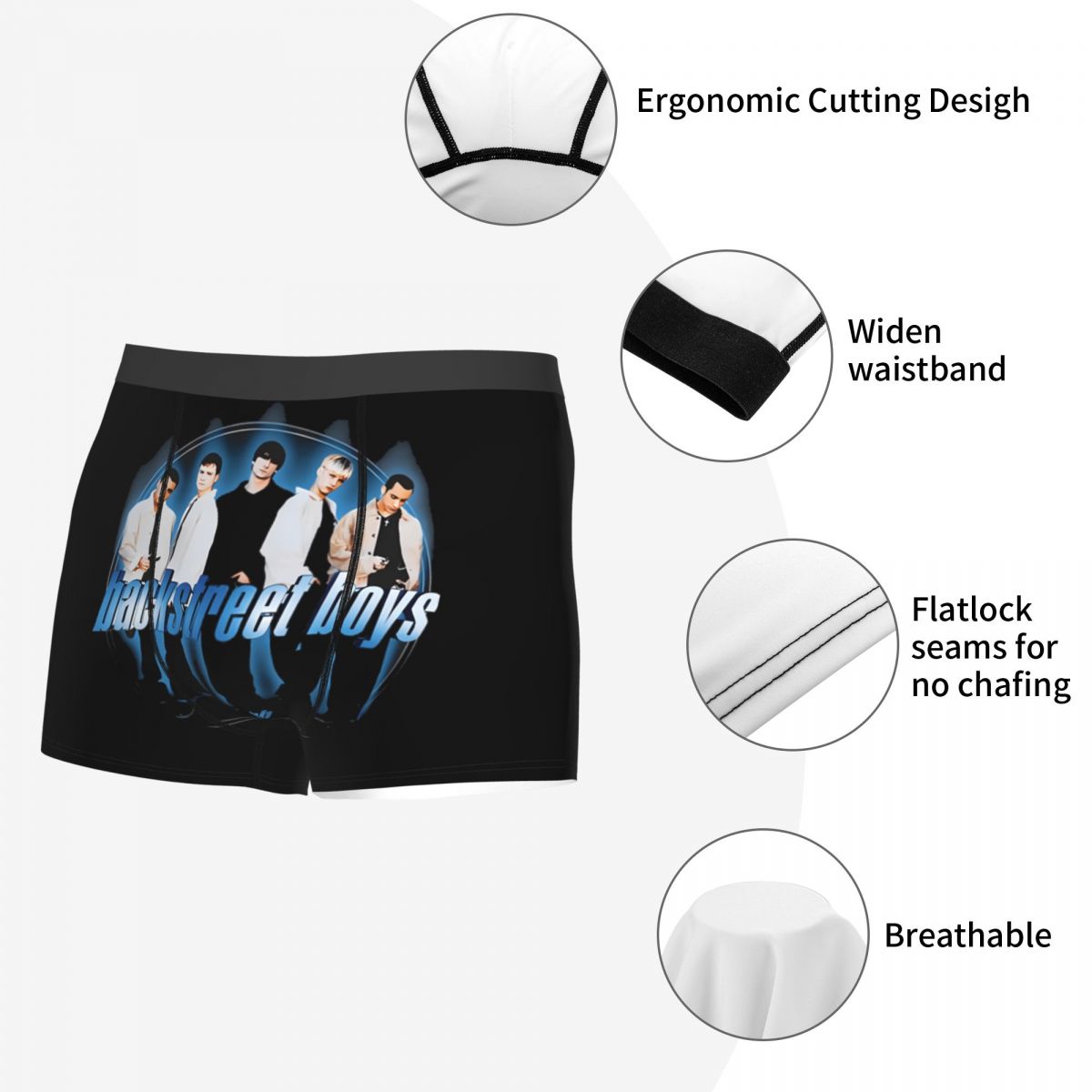 Fashion Backstreets Pop Music  - Men'S Fashion Underwear ulasan dan harga