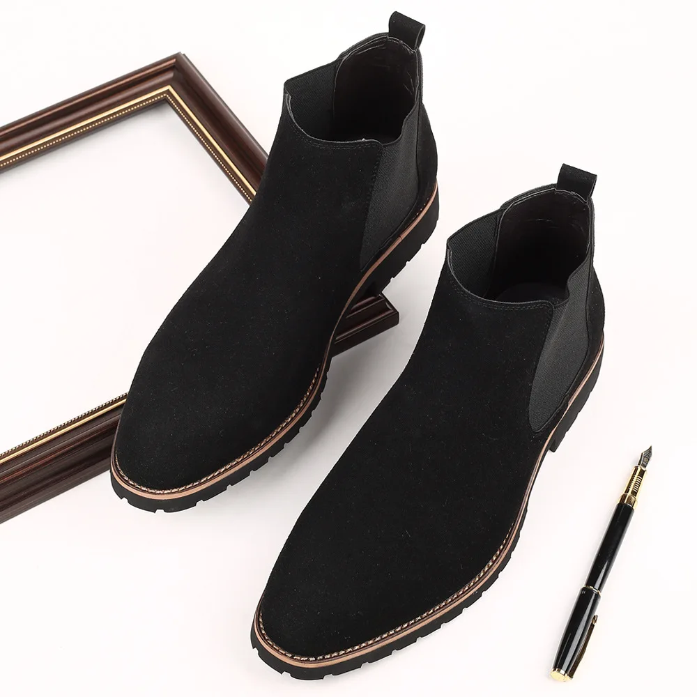 Men Ankle Boots British Style  - Fashion Men'S Boots ulasan dan harga