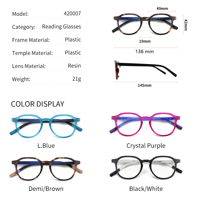 BLUEMOKY Retro Round Prescript - Mens Fashion Reading Glasses ulasan dan harga