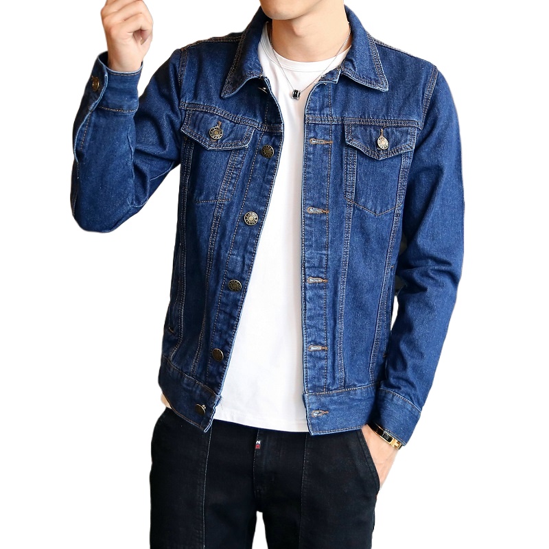 2026 Men Black Denim Jacket, S - Men'S Fashion Light Jacket ulasan dan harga
