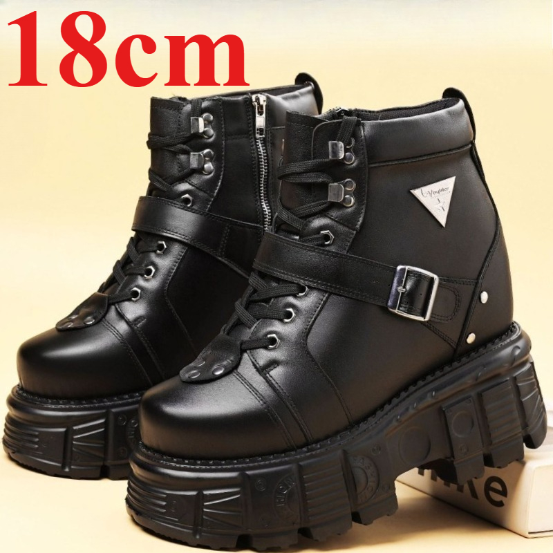 Genuine Leather Motorcycle Boo - Fashion Men'S Boots ulasan dan harga