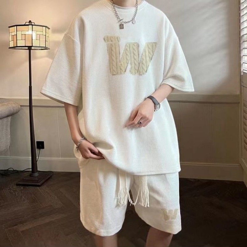 Men Summer Waffle Texture Shor - Men'S Fashion And Style ulasan dan harga