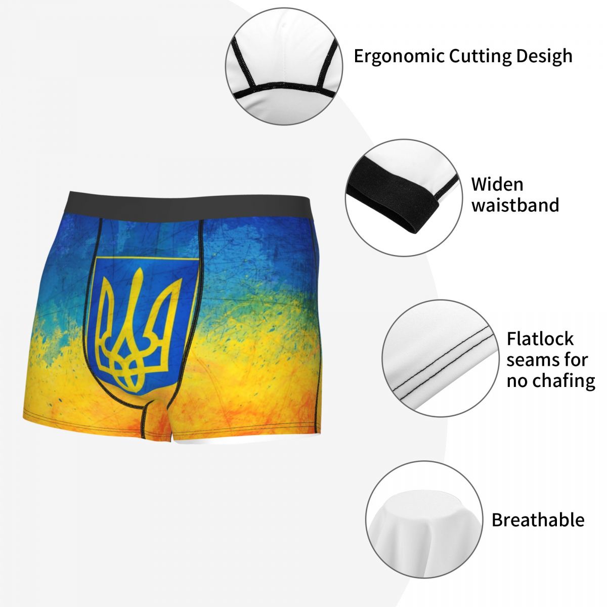 Male Fashion Flag Of Ukraine U - Men'S Fashion Underwear ulasan dan harga