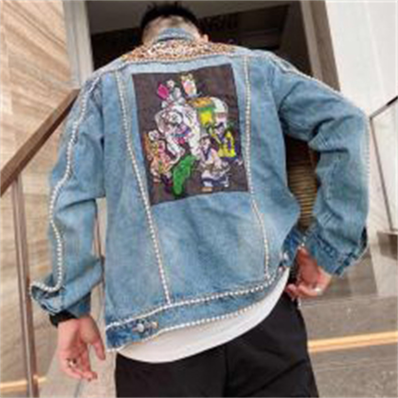 Diamond Border Printing Fashio - Men'S Fashion Vest With Jeans ulasan dan harga