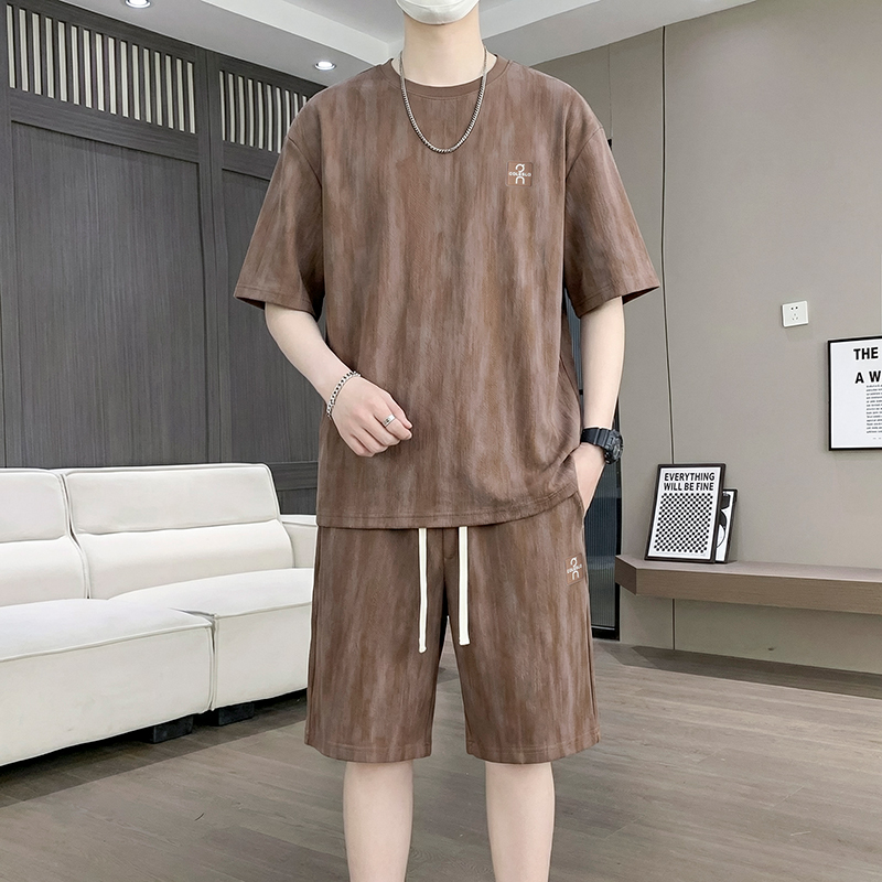 【T-Shirt + 5-Point Shorts】Men' - Men'S Fashion And Style ulasan dan harga