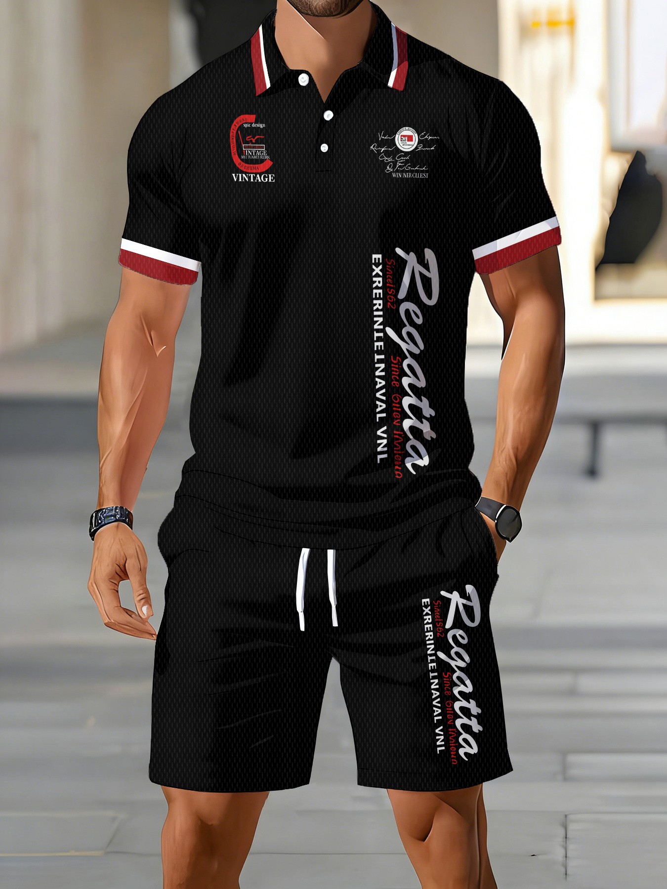 2026 Summer American Men's Pol - Men'S Fashion Polo ulasan dan harga