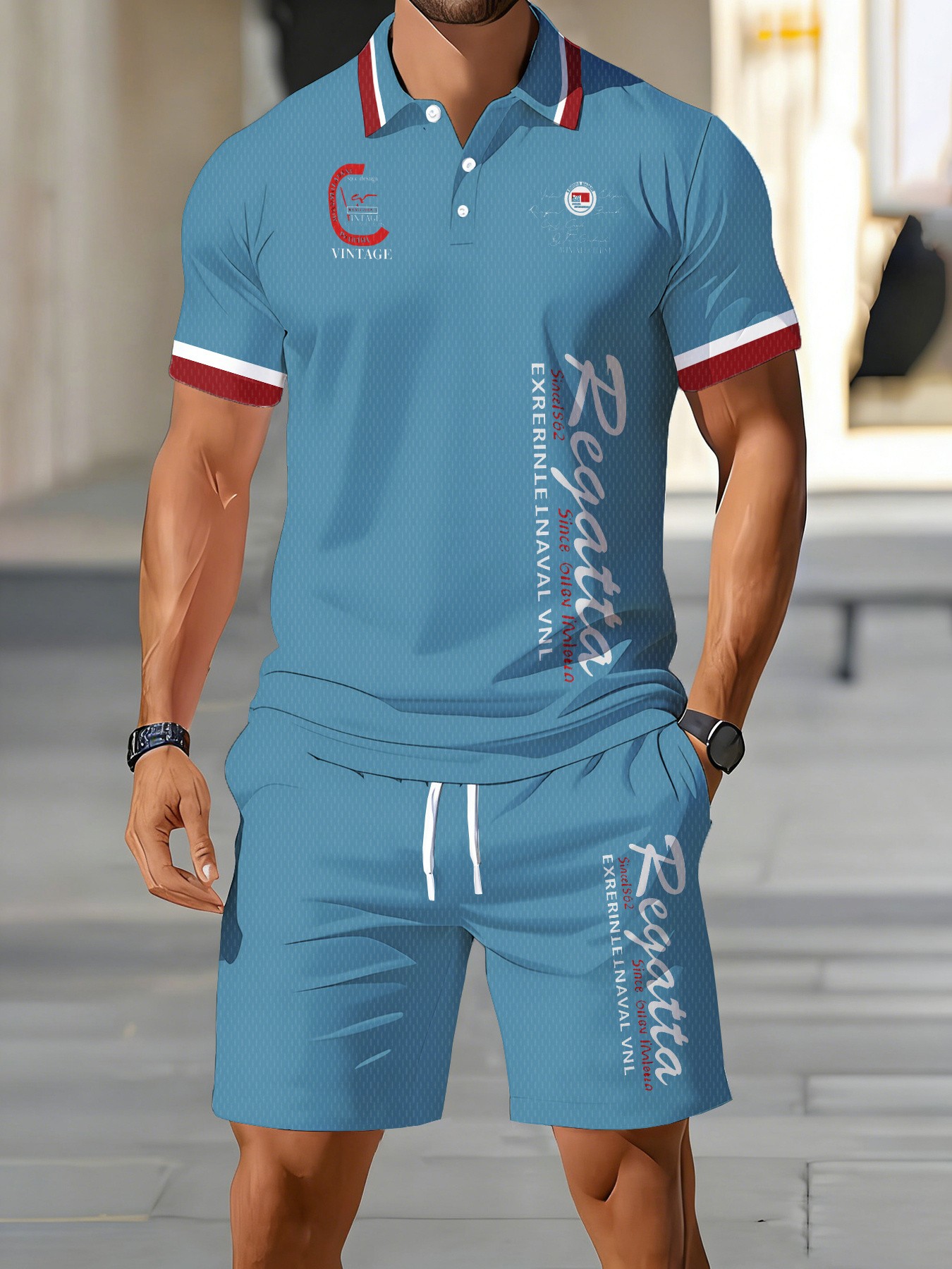 2026 Summer American Men's Pol - Men'S Fashion Polo ulasan dan harga