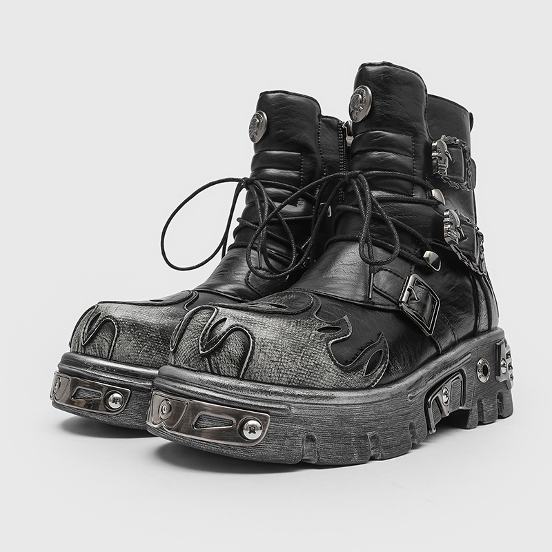 Men Height Increasing Punk Sty - Fashion Men'S Boots ulasan dan harga