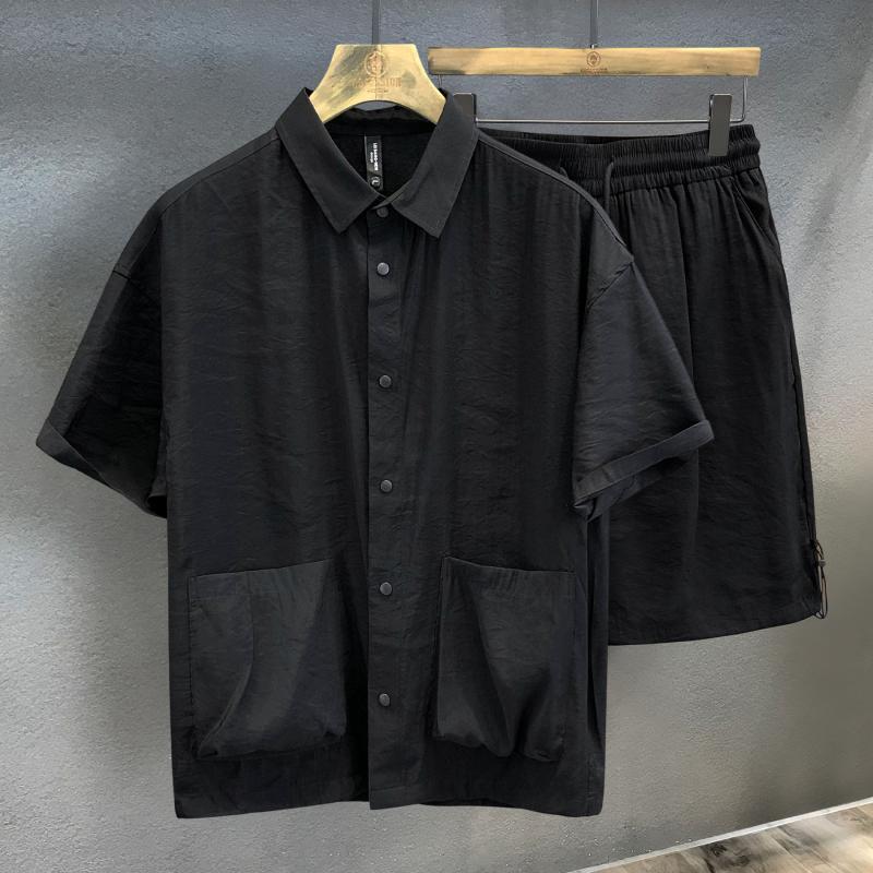 Ice Silk Cooling Fabric Men's  - Men'S Fashion Outfits ulasan dan harga