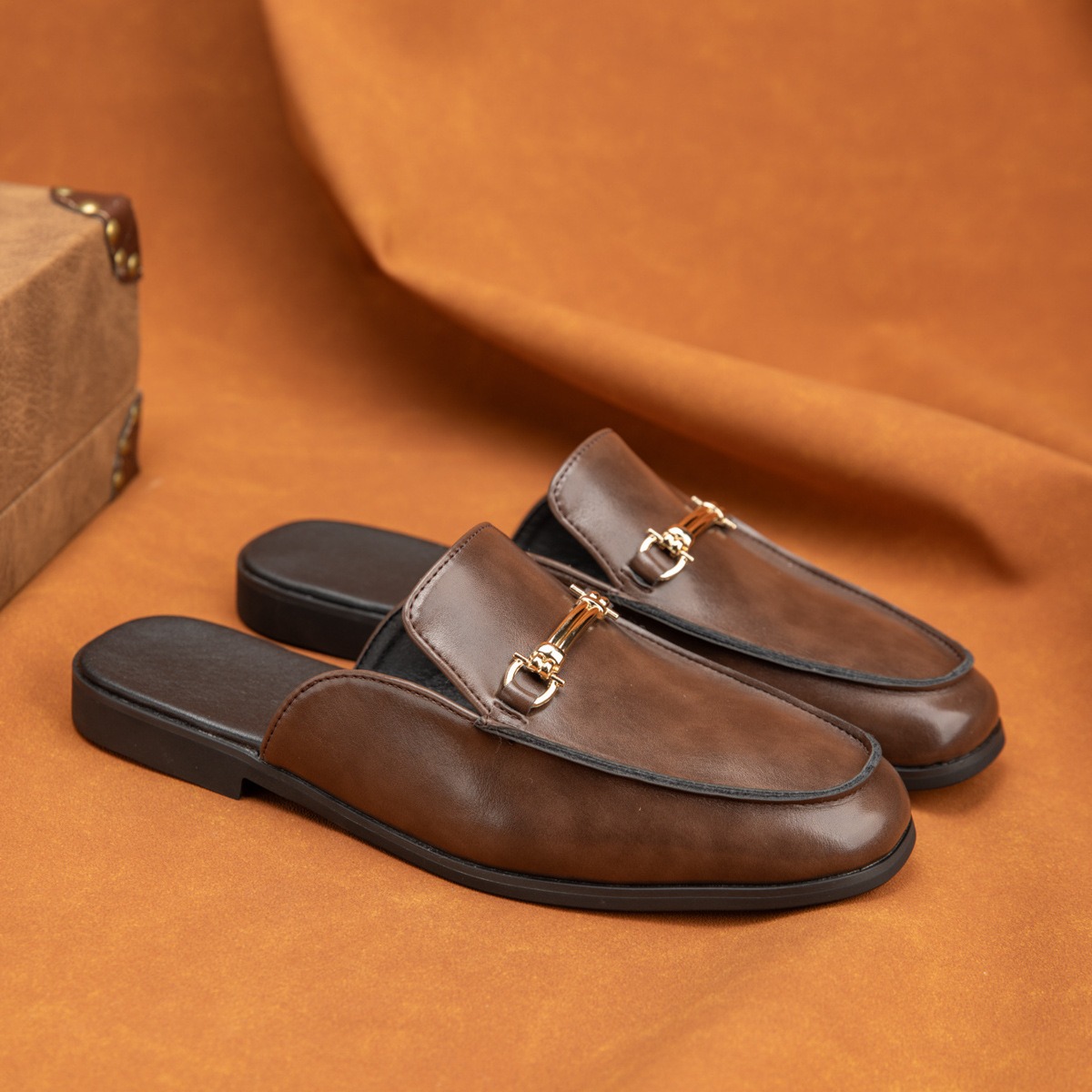 38-47mules shoes man horsebit  - Men'S Fashion Loafers Shoes ulasan dan harga