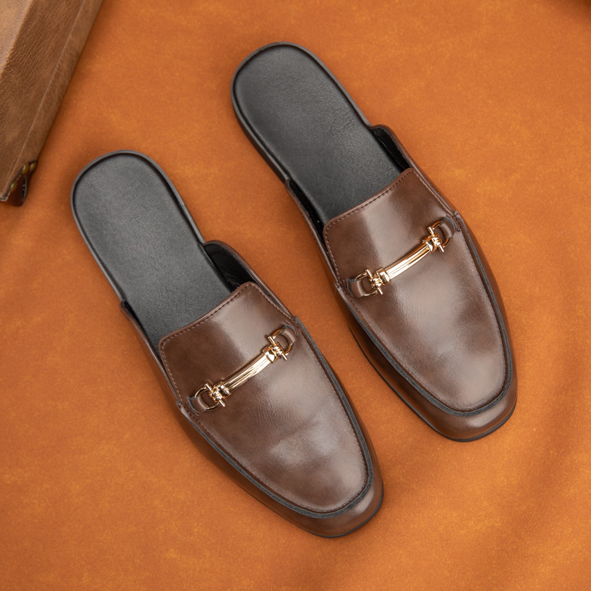 38-47mules shoes man horsebit  - Men'S Fashion Loafers Shoes ulasan dan harga