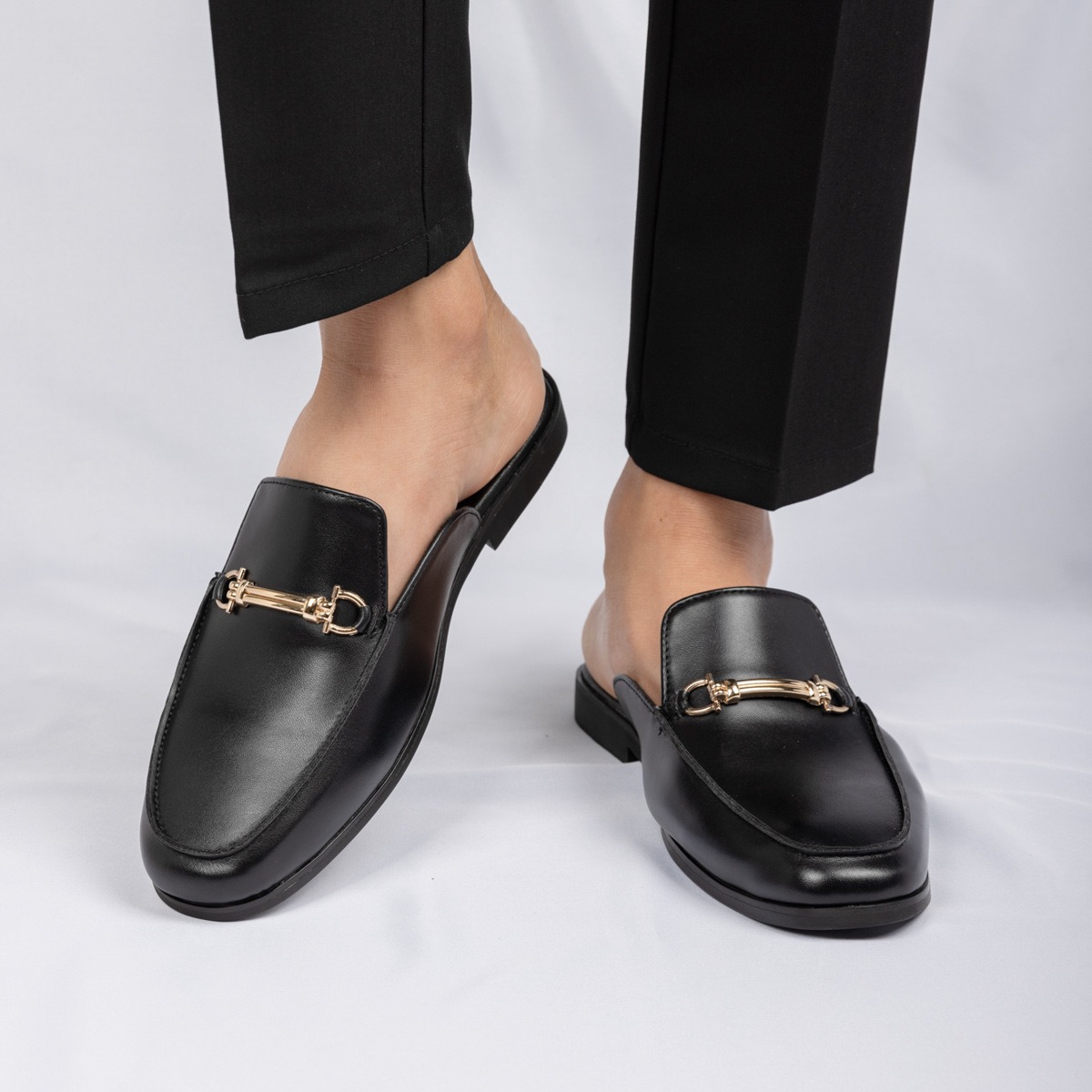 38-47mules shoes man horsebit  - Men'S Fashion Loafers Shoes ulasan dan harga