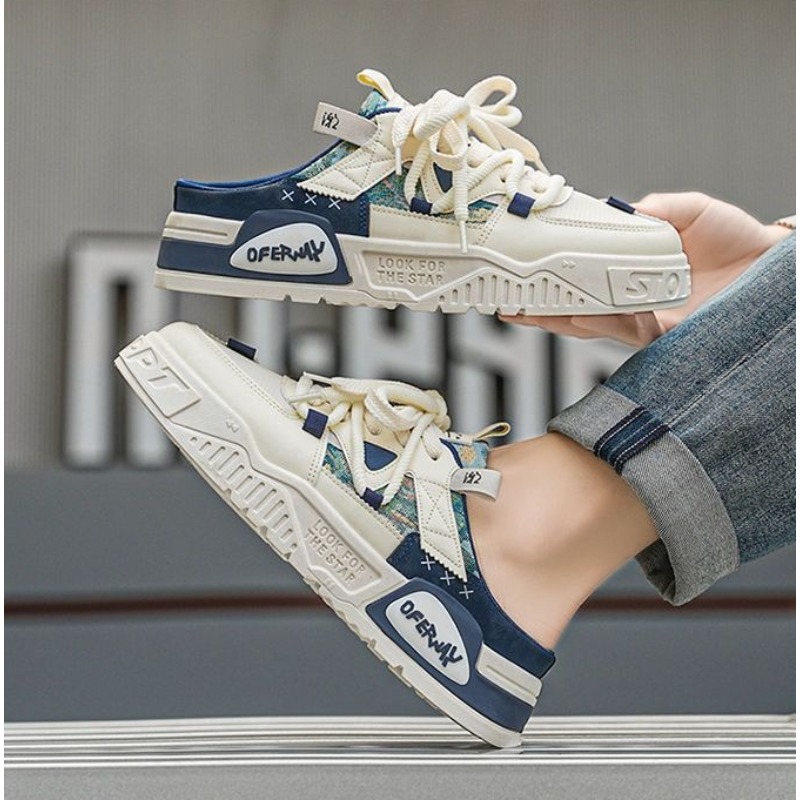 Fashion Men Casual Shoes Half  - Men'S Fashion Loafers Shoes ulasan dan harga