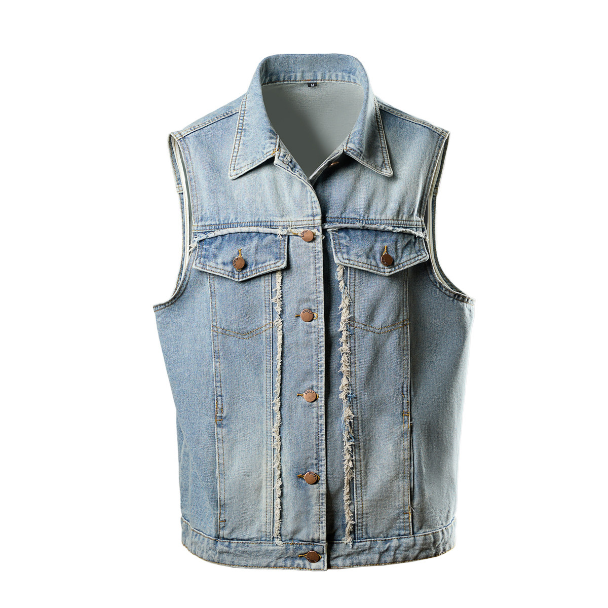 Spring Summer Men's Denim Vest - Men'S Fashion Vest With Jeans ulasan dan harga