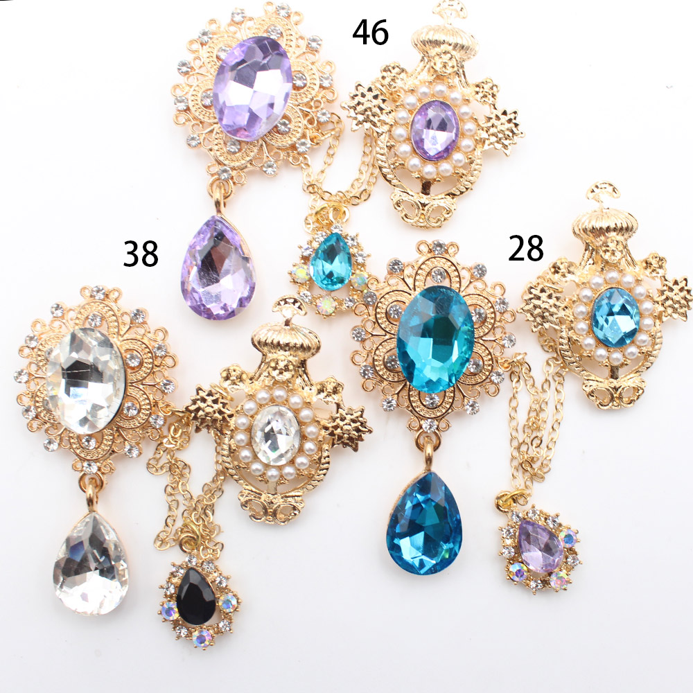 New alloy glass pin chain pear - Men'S Fashion Jewelry ulasan dan harga