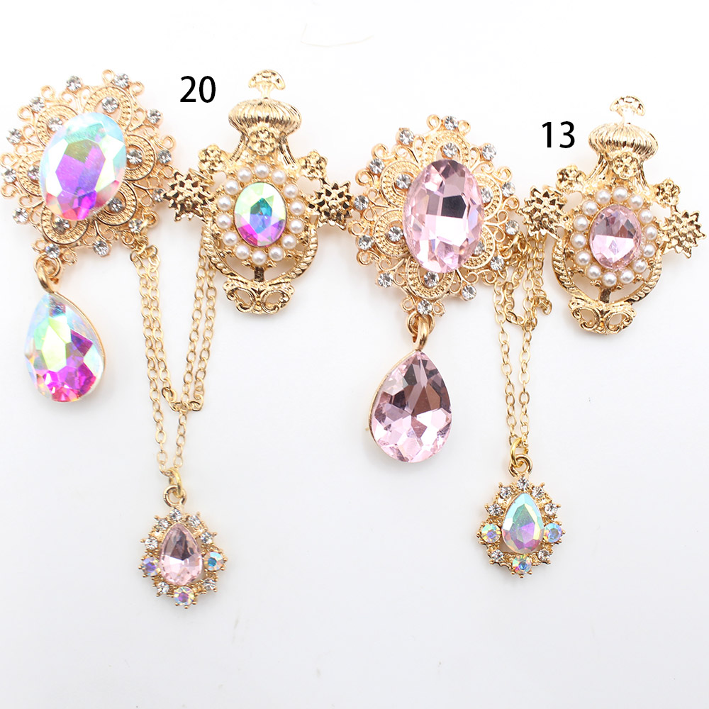 New alloy glass pin chain pear - Men'S Fashion Jewelry ulasan dan harga