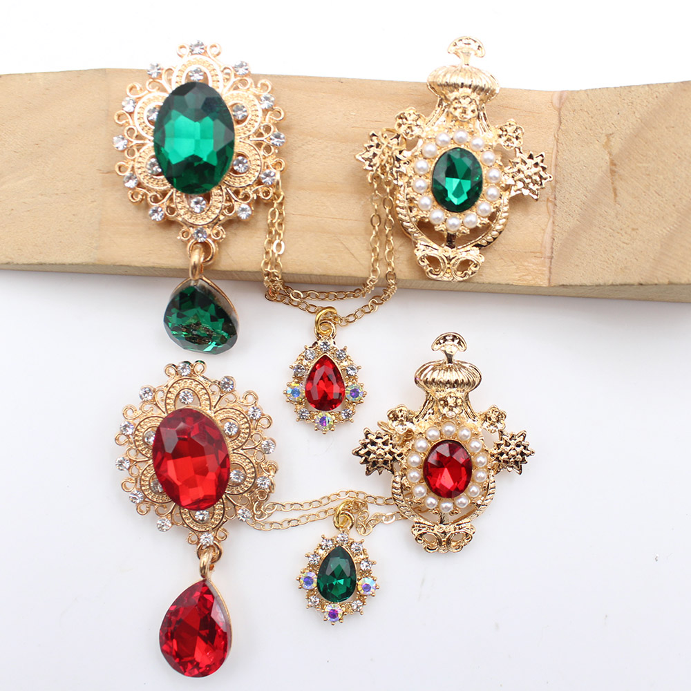 New alloy glass pin chain pear - Men'S Fashion Jewelry ulasan dan harga