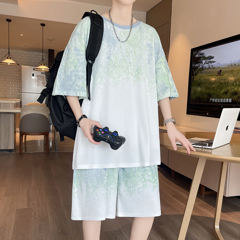 【Top 5-Point Pants】Men's T-Shi - Men'S Fashion T Shirts ulasan dan harga