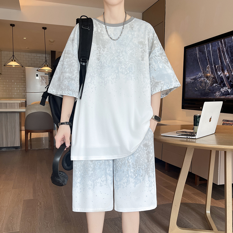【Top 5-Point Pants】Men's T-Shi - Men'S Fashion T Shirts ulasan dan harga