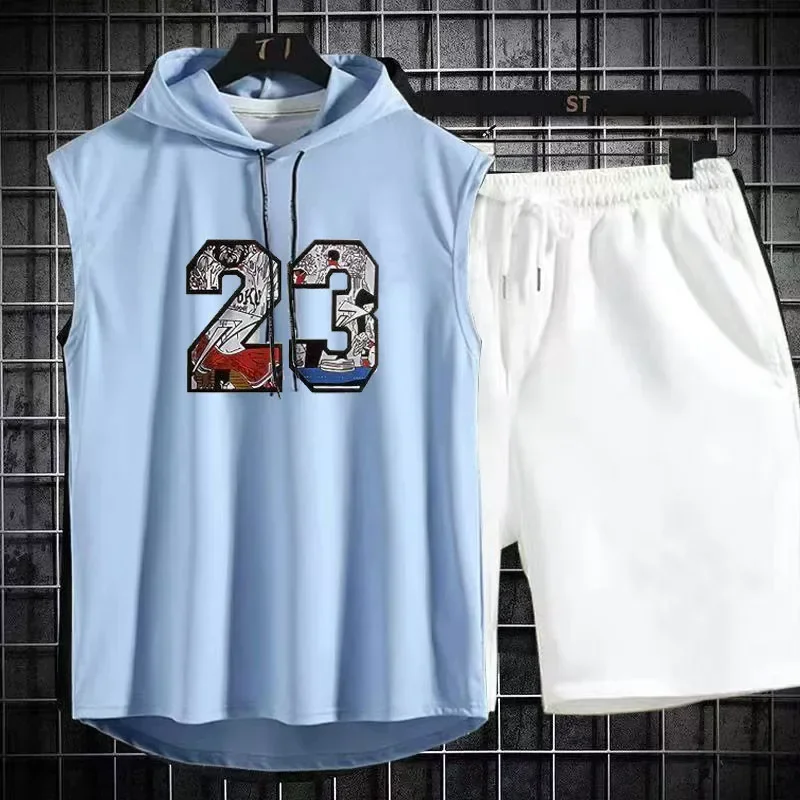 Brand  Summer Men's Two Piece  - Men'S Fashion T Shirts ulasan dan harga